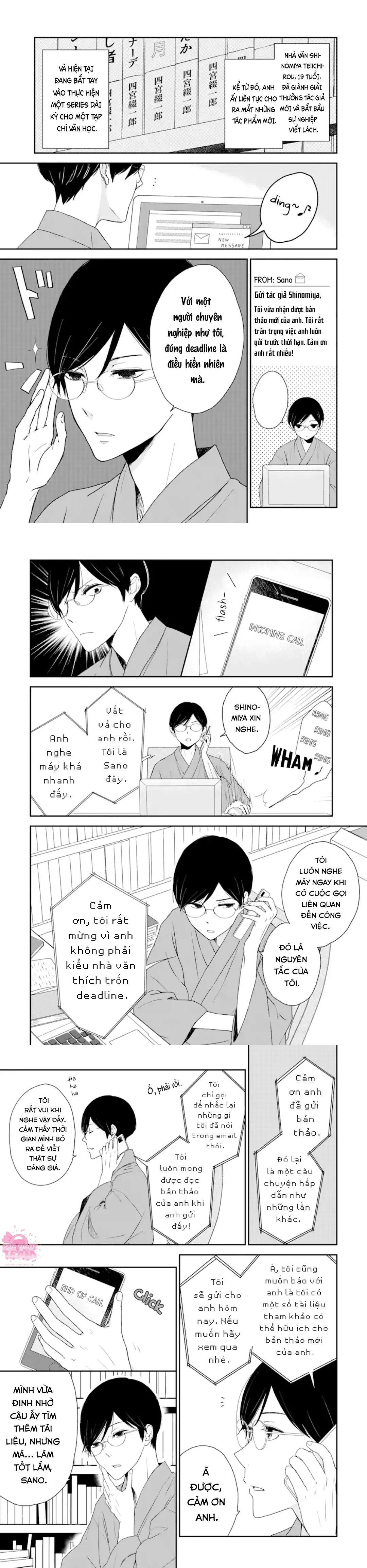 Bạn Cùng Nhà - Sano, Chỉ Là Biên Tập Viên Của Tôi Thôi! - Chap 1