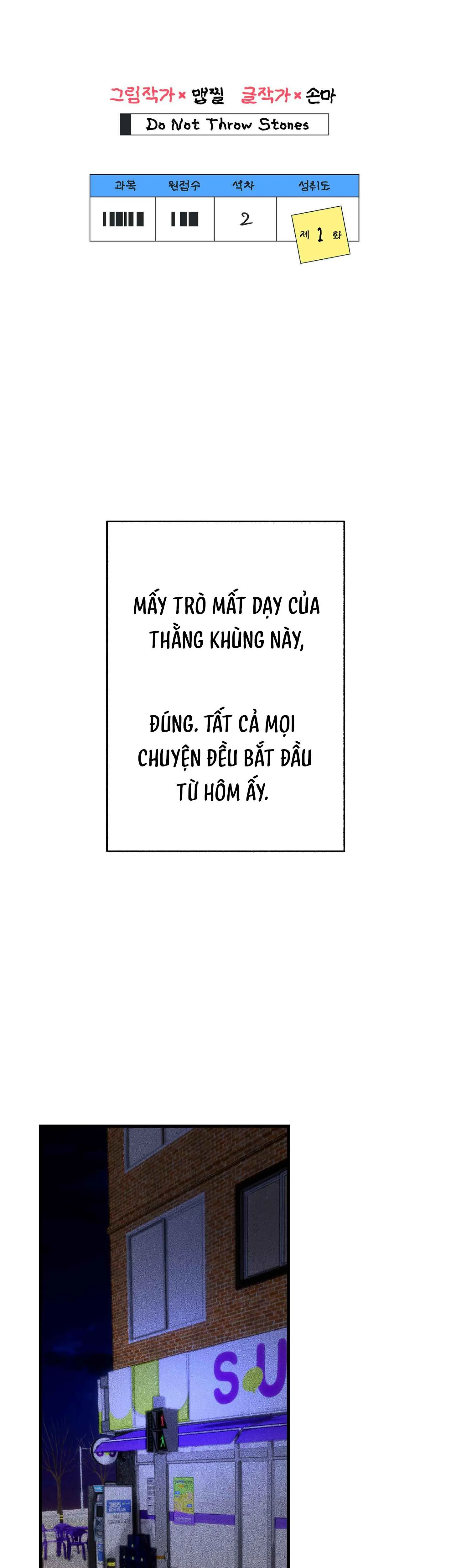 Đừng Ném Đá Vào Cây Cầu Đá - Chương 1